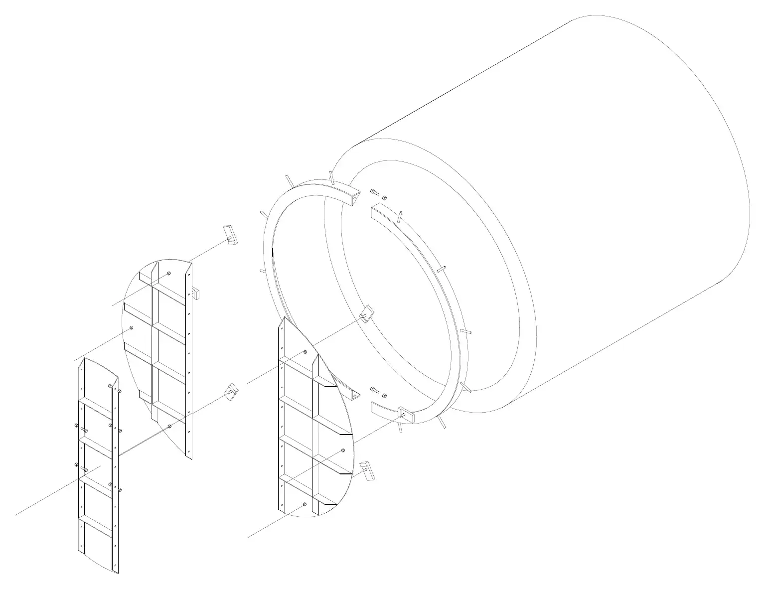 Seal plate, exploded 3D · 止水板立體圖